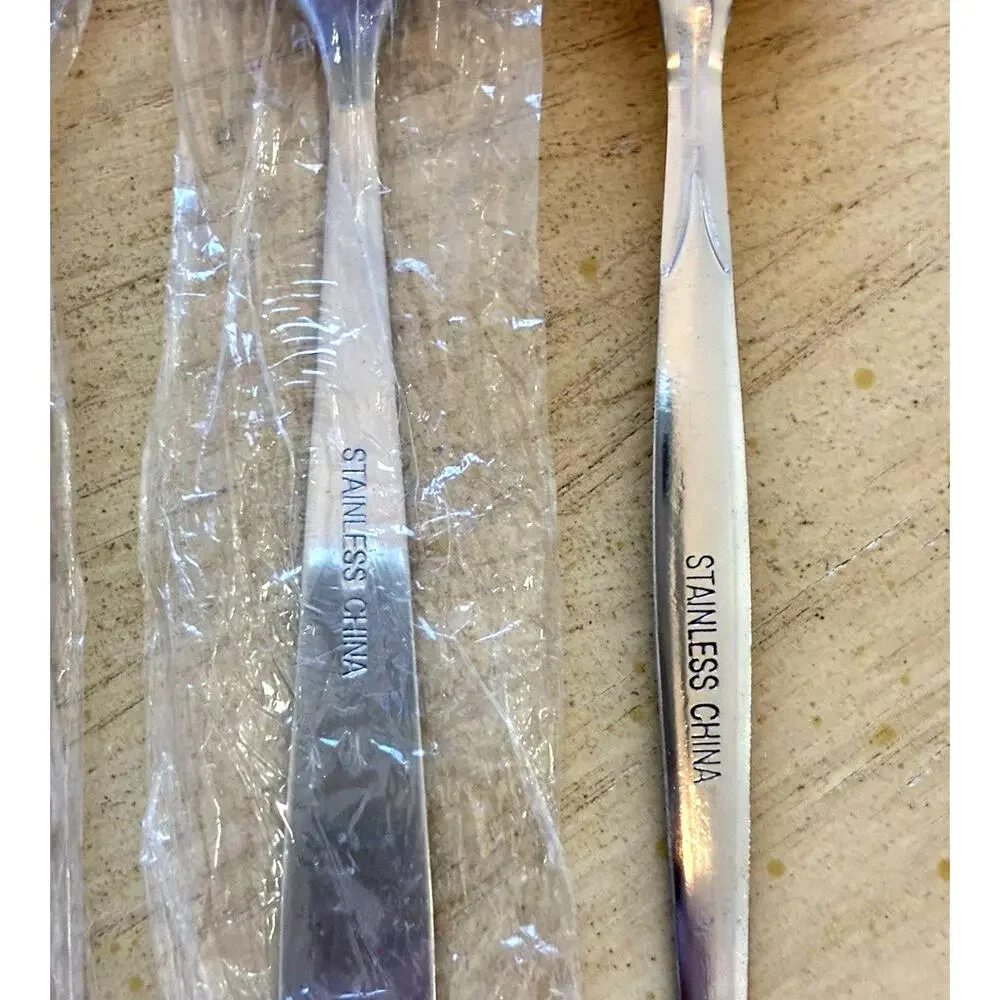 Lot 10 Stainless Steel Serrated Fruit Spoons Citrus Grapefruit China NEW NOS